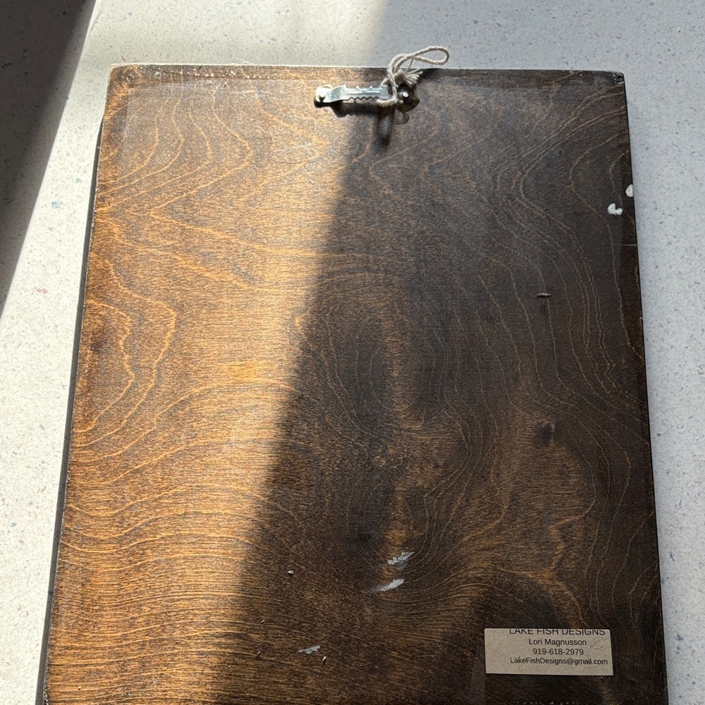 Quality Teal Lake is calling & I must go wooden hanging sign. - Picture 2 of 3
